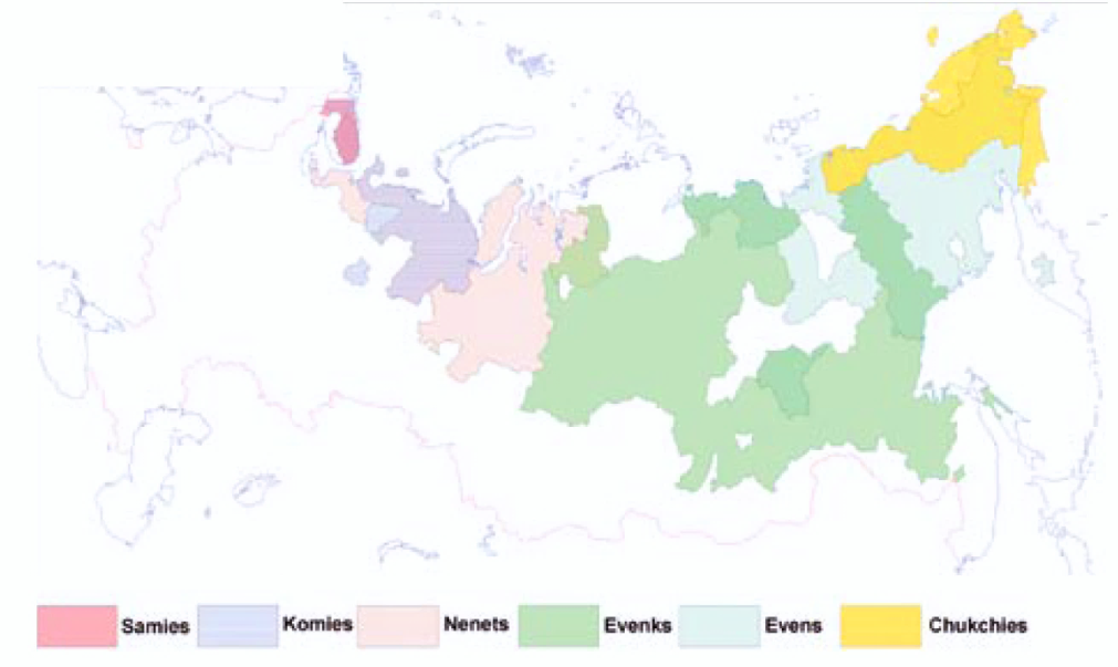 карта северного оленеводства